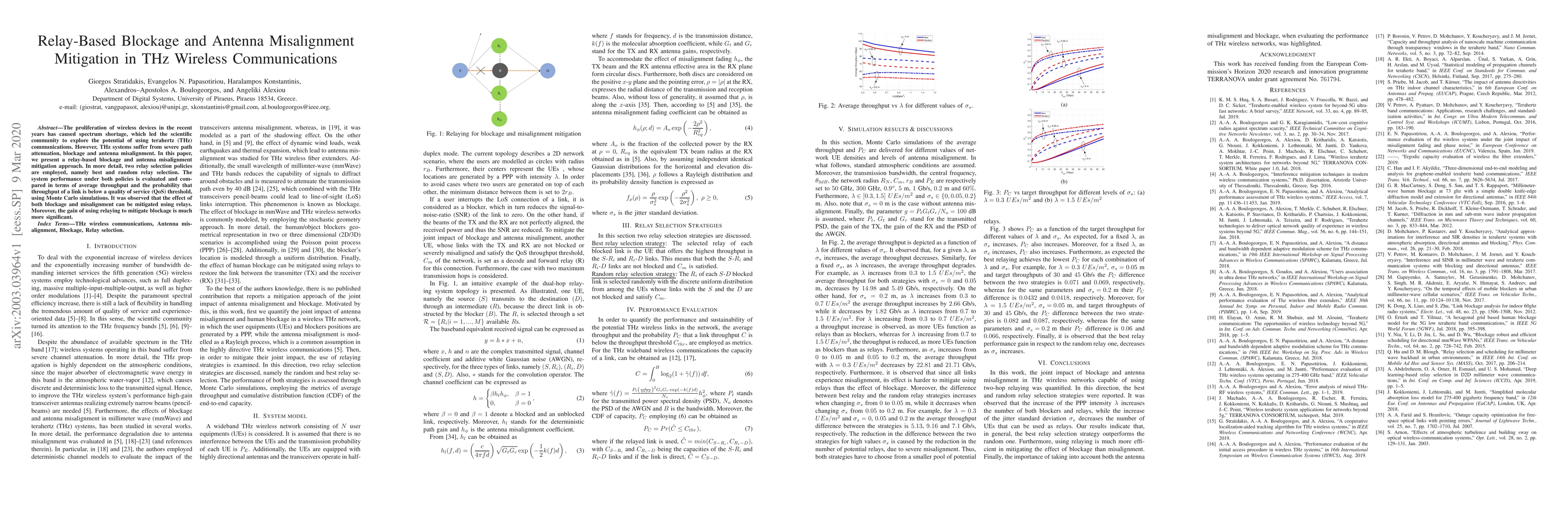 Thumbnail for Relay-Based Blockage and Antenna Misalignment Mitigation in THz Wireless
  Communications