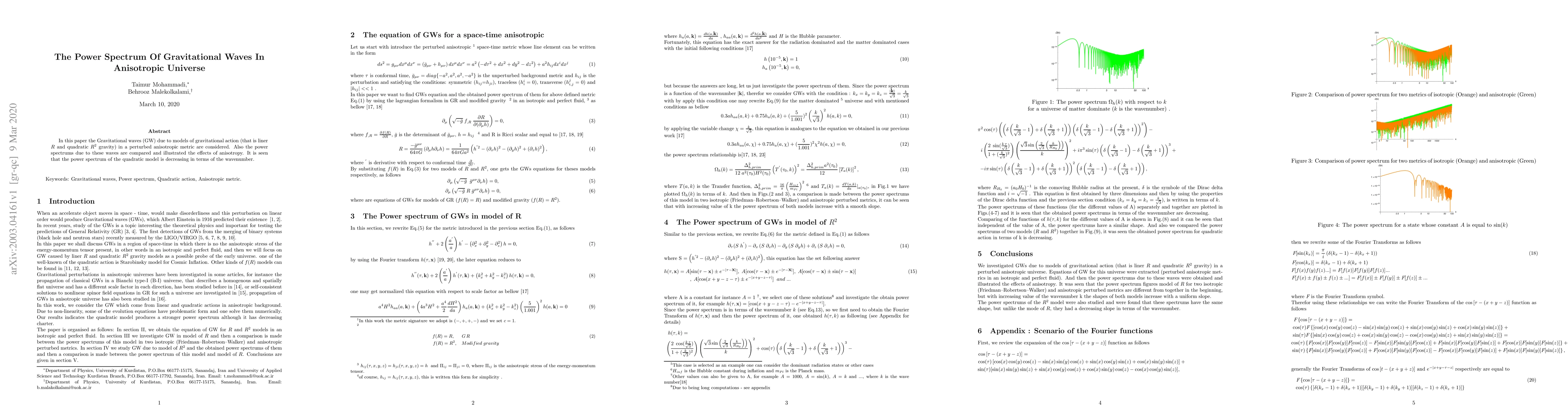 Thumbnail for The Power Spectrum Of Gravitational Waves In Anisotropic Universe