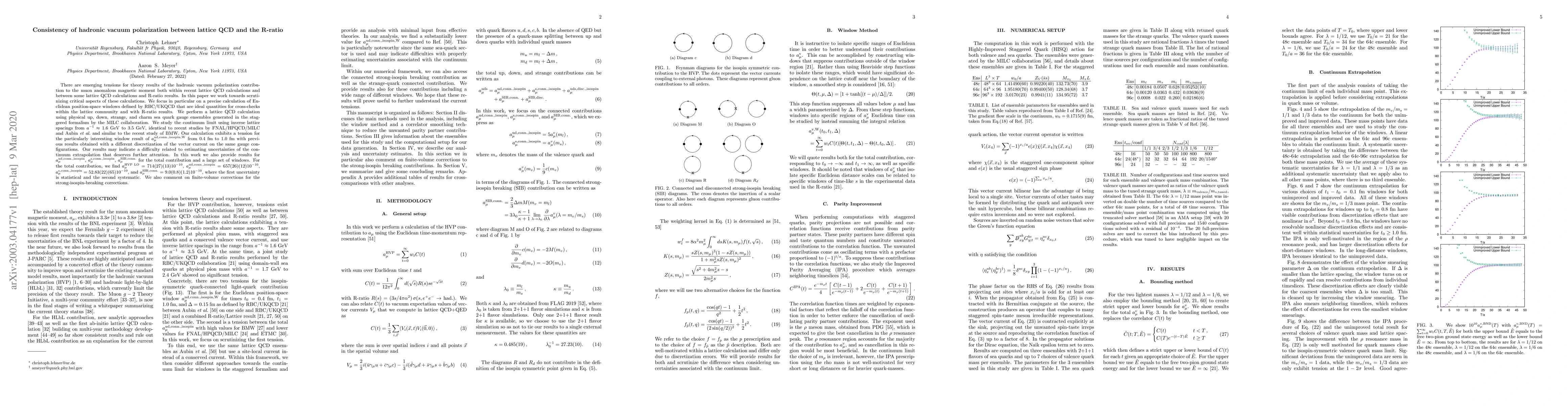 Thumbnail for Consistency of hadronic vacuum polarization between lattice QCD and the
  R-ratio