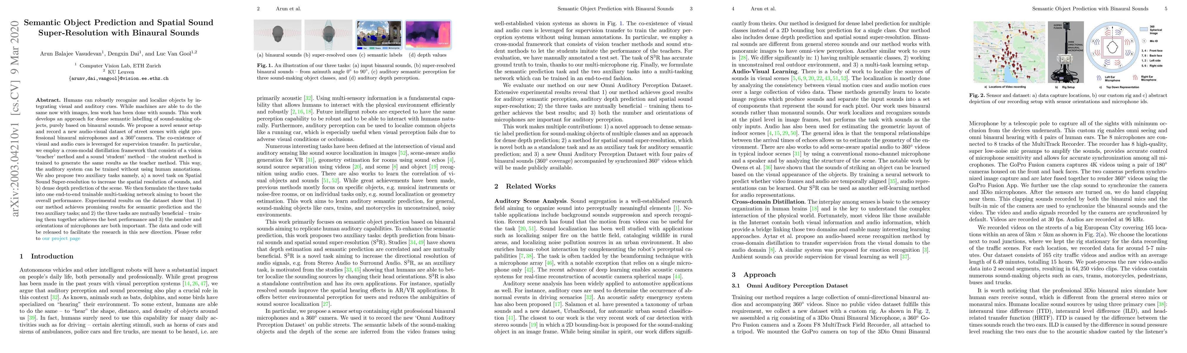 Thumbnail for Semantic Object Prediction and Spatial Sound Super-Resolution with
  Binaural Sounds