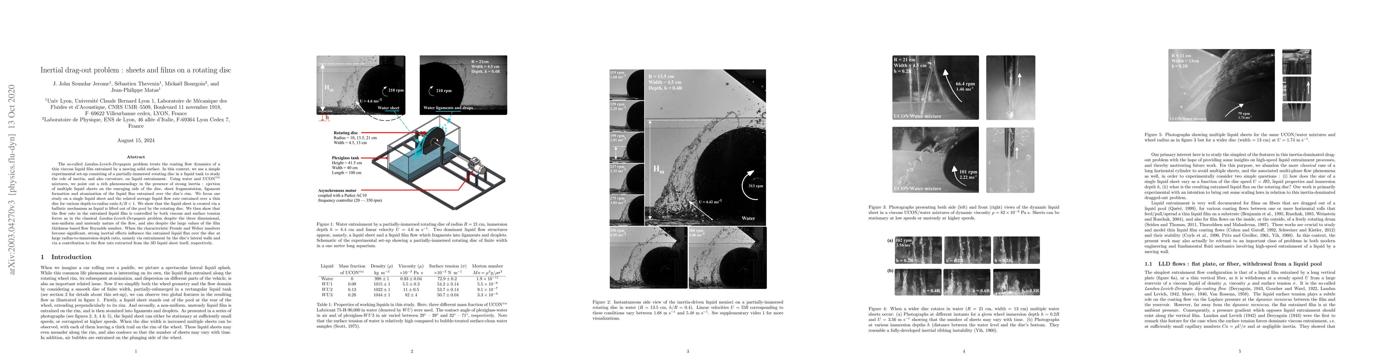 Thumbnail for Inertial drag-out problem : sheets and films on a rotating disc