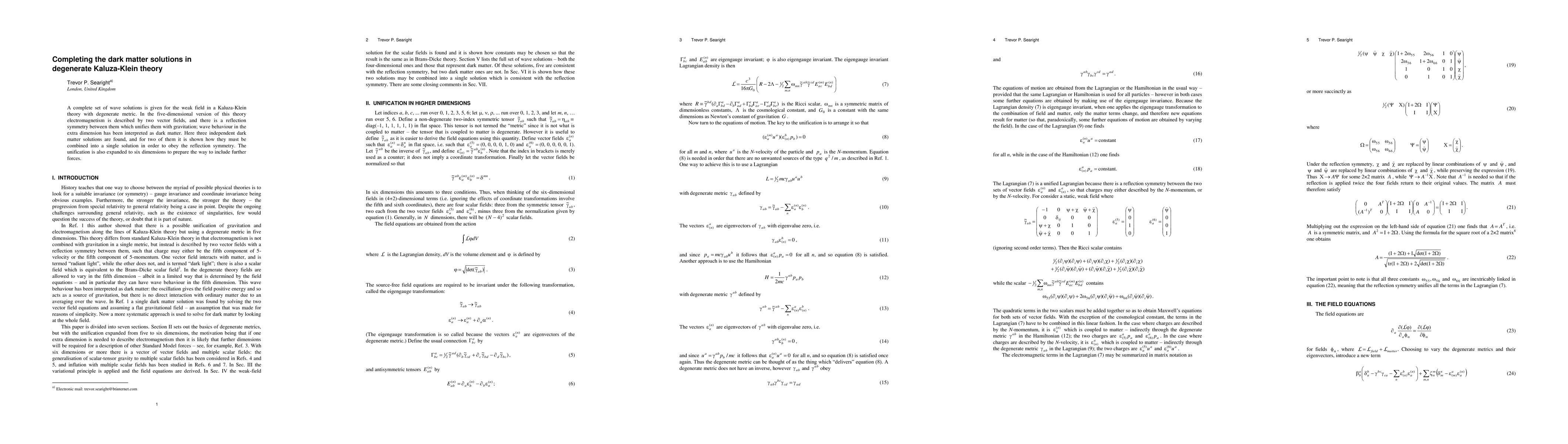 Thumbnail for Completing the dark matter solutions in degenerate Kaluza-Klein theory