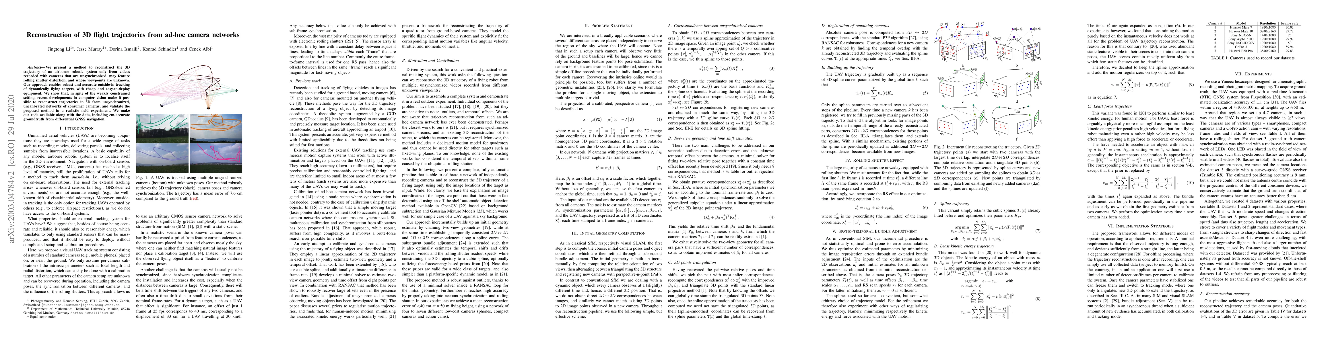 Thumbnail for Reconstruction of 3D flight trajectories from ad-hoc camera networks