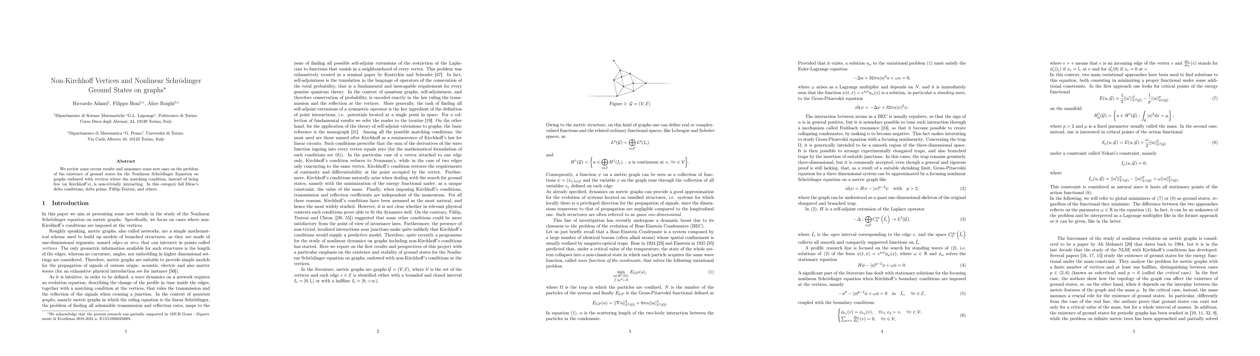 Thumbnail for Non-Kirchhoff Vertices and NLS Ground States on graphs