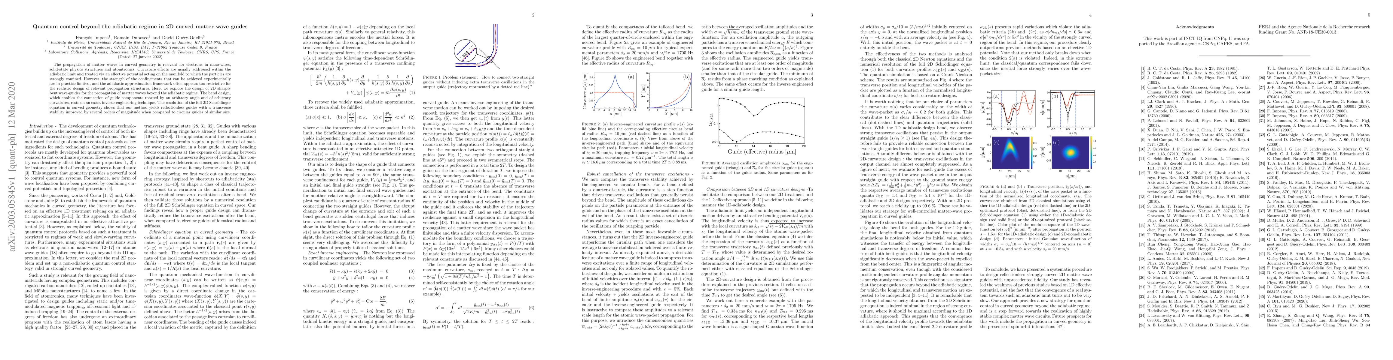 Thumbnail for Quantum control beyond the adiabatic regime in 2D curved matter-wave
  guides
