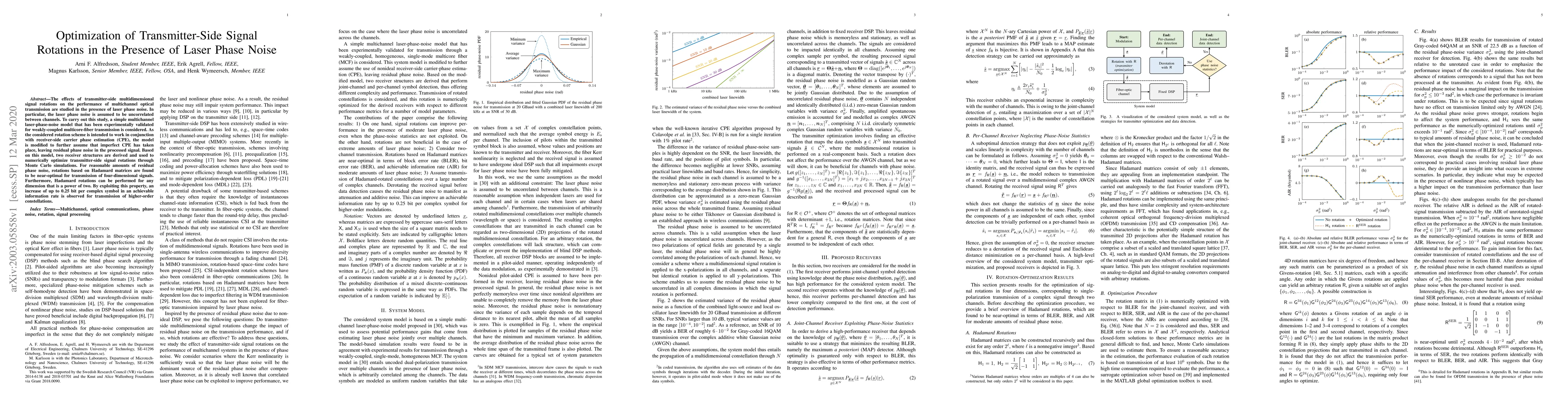 Thumbnail for Optimization of Transmitter-Side Signal Rotations in the Presence of
  Laser Phase Noise