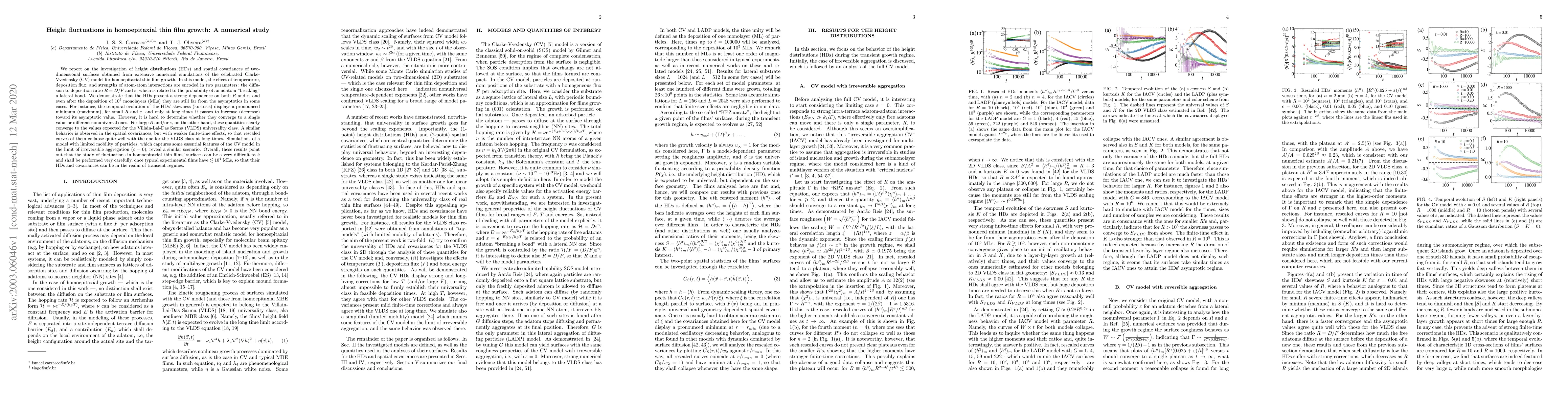 Thumbnail for Height fluctuations in homoepitaxial thin film growth: A numerical study