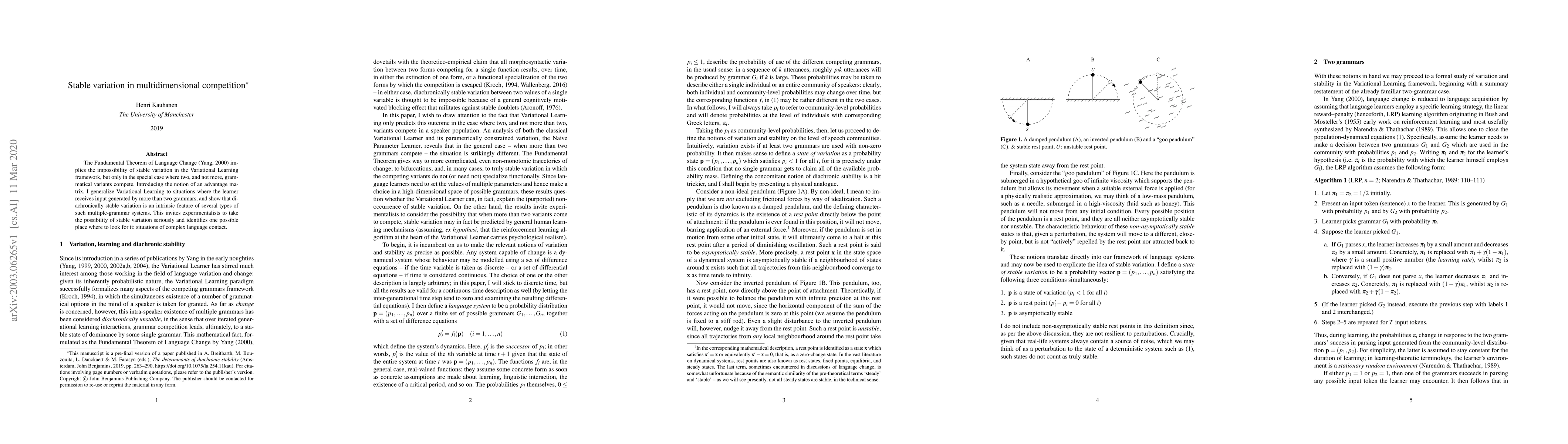 Thumbnail for Stable variation in multidimensional competition