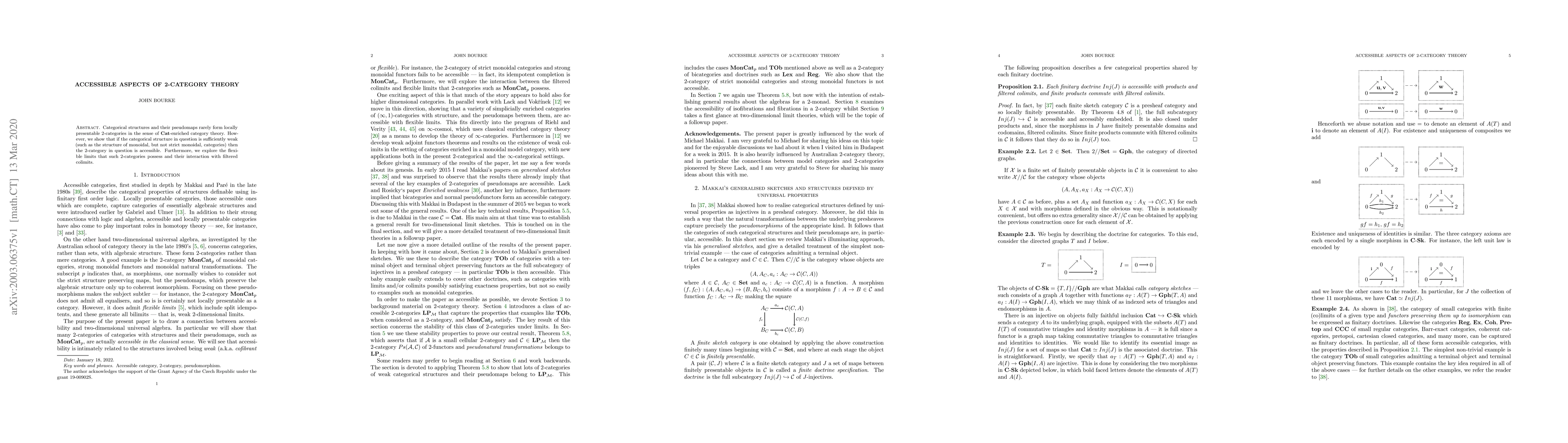 Thumbnail for Accessible aspects of 2-category theory
