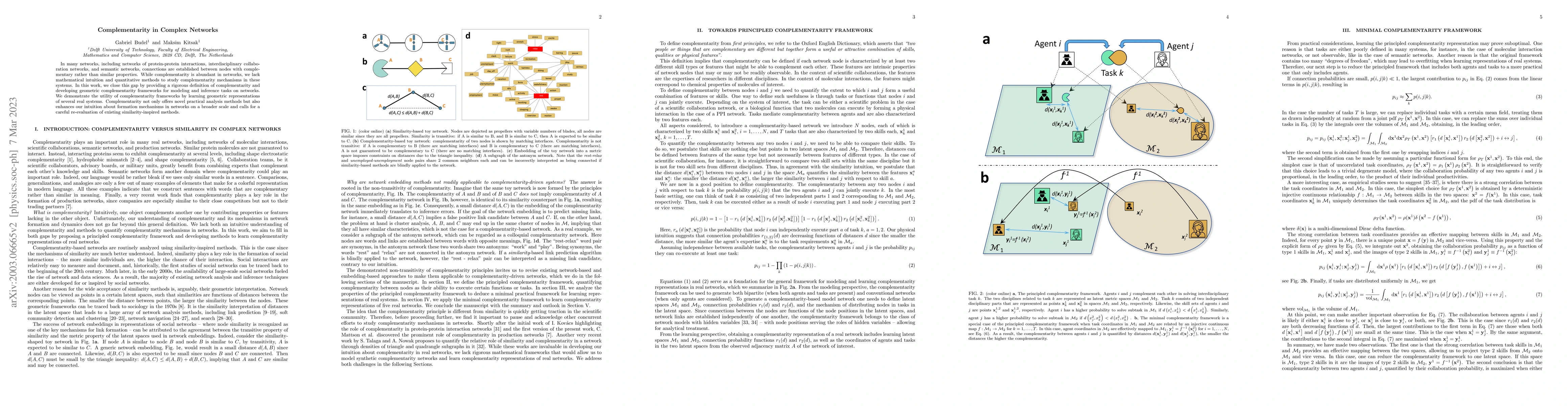 Thumbnail for Complementarity in Complex Networks