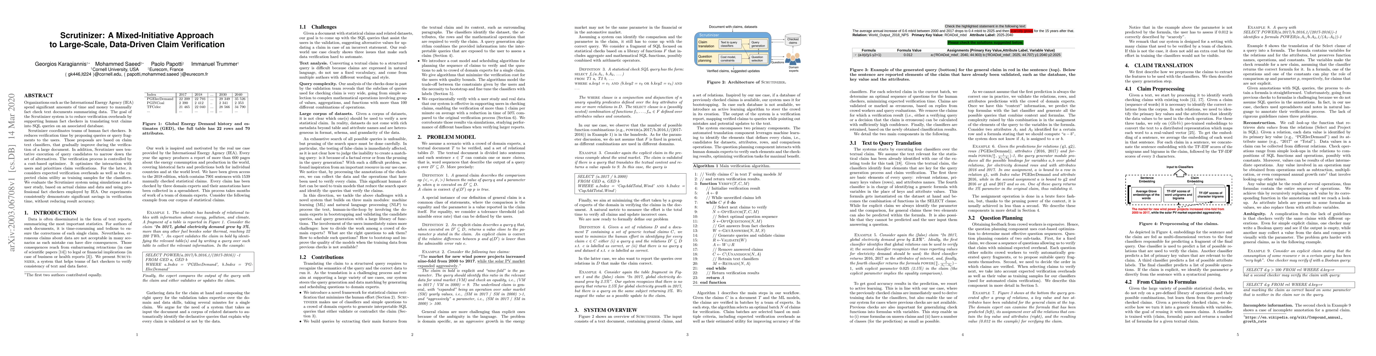 Thumbnail for Scrutinizer: A Mixed-Initiative Approach to Large-Scale, Data-Driven
  Claim Verification