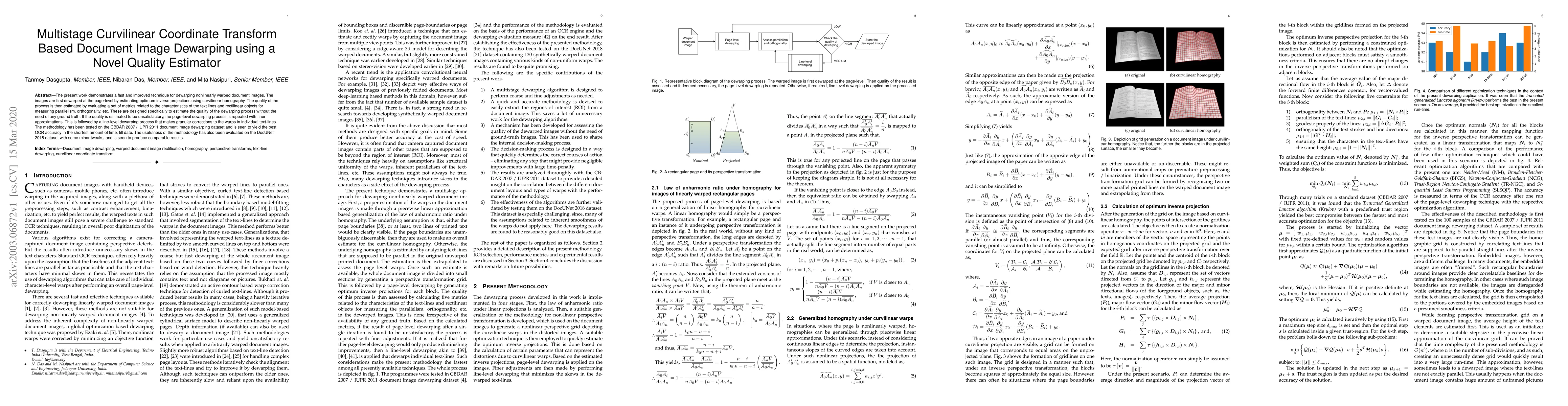 Thumbnail for Multistage Curvilinear Coordinate Transform Based Document Image
  Dewarping using a Novel Quality Estimator