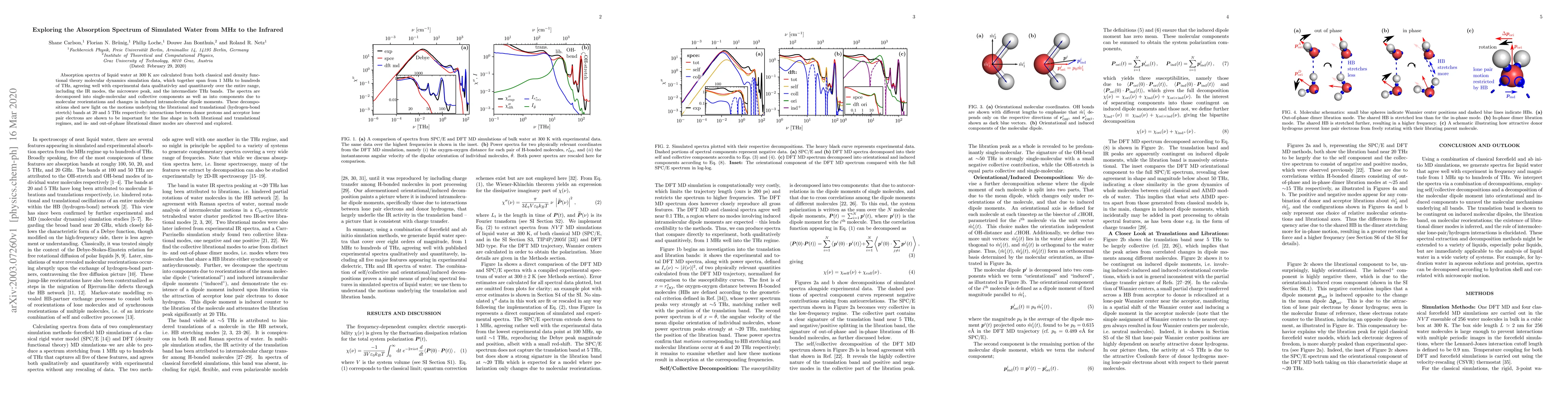 Thumbnail for Exploring the Absorption Spectrum of Simulated Water from MHz to the
  Infrared