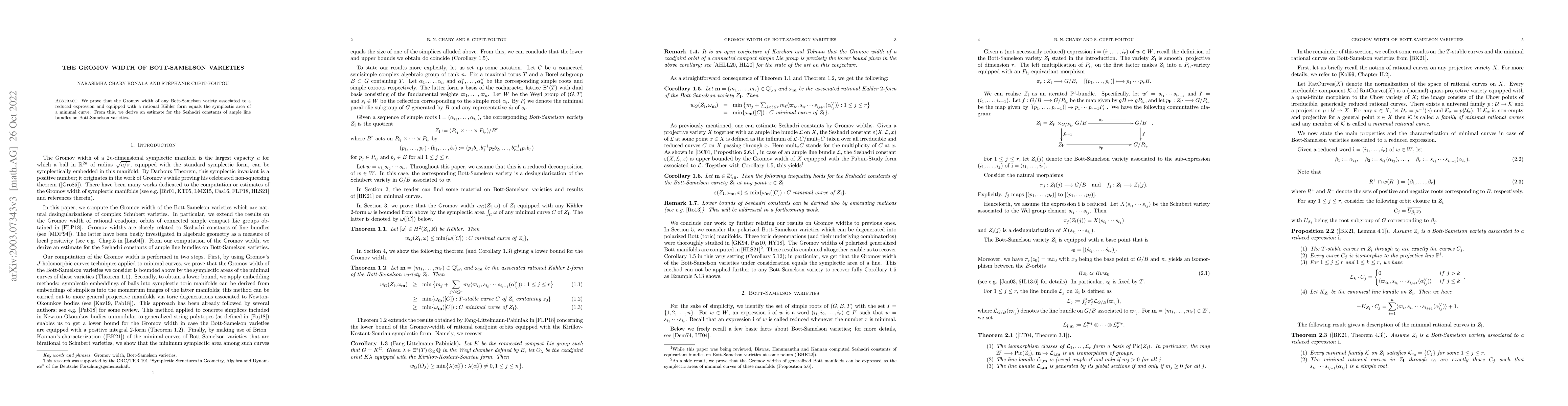 Thumbnail for The Gromov width of Bott-Samelson varieties