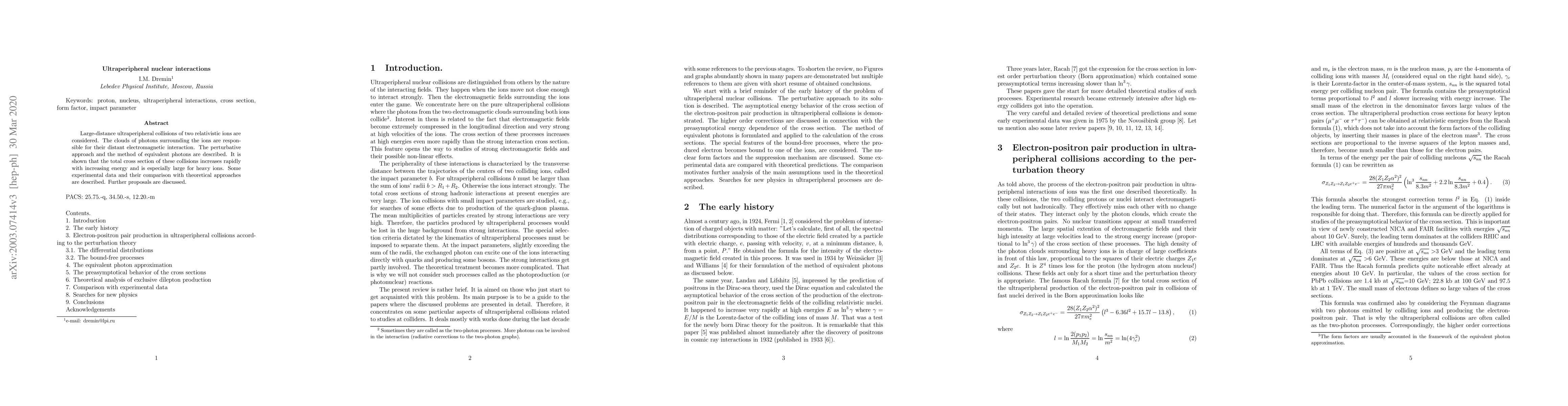 Thumbnail for Ultraperipheral nuclear interactions