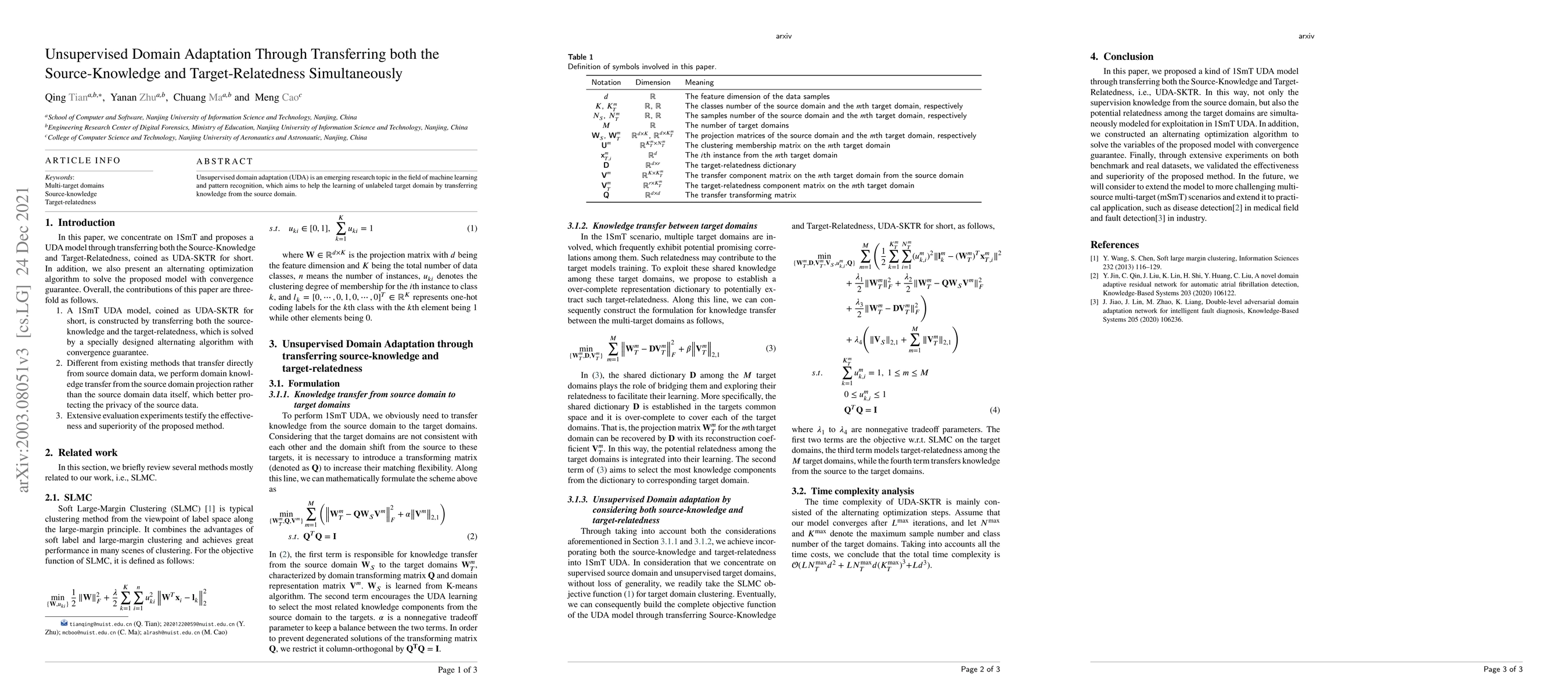 Thumbnail for Unsupervised Domain Adaptation Through Transferring both the
  Source-Knowledge and Target-Relatedness Simultaneously