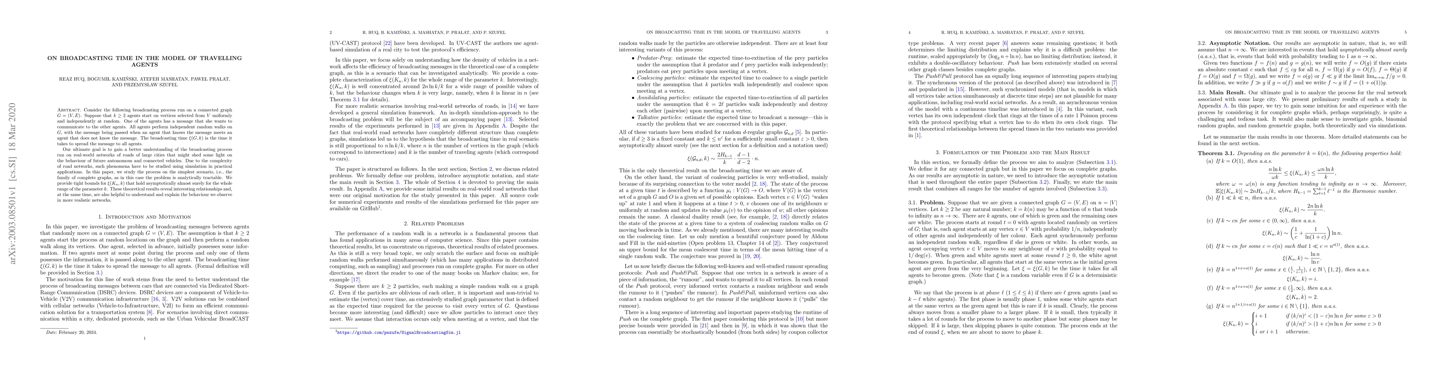 Thumbnail for On Broadcasting Time in the Model of Travelling Agents