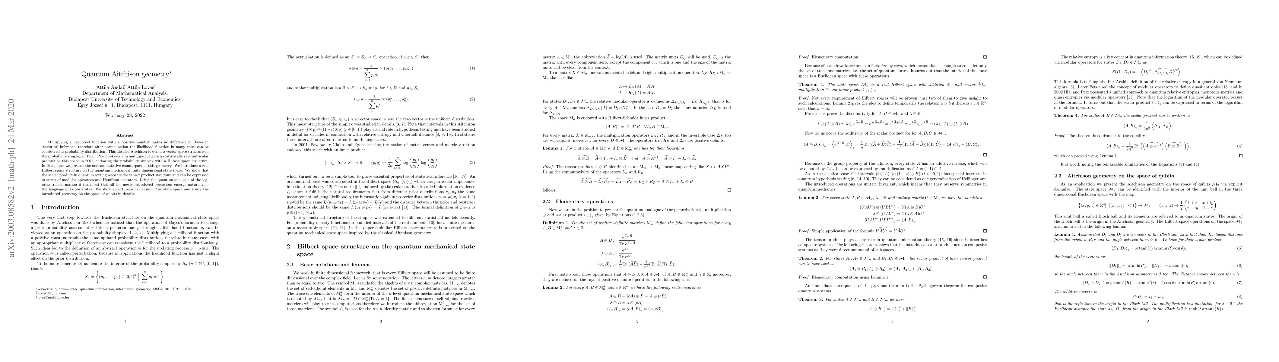 Thumbnail for Quantum Aitchison geometry