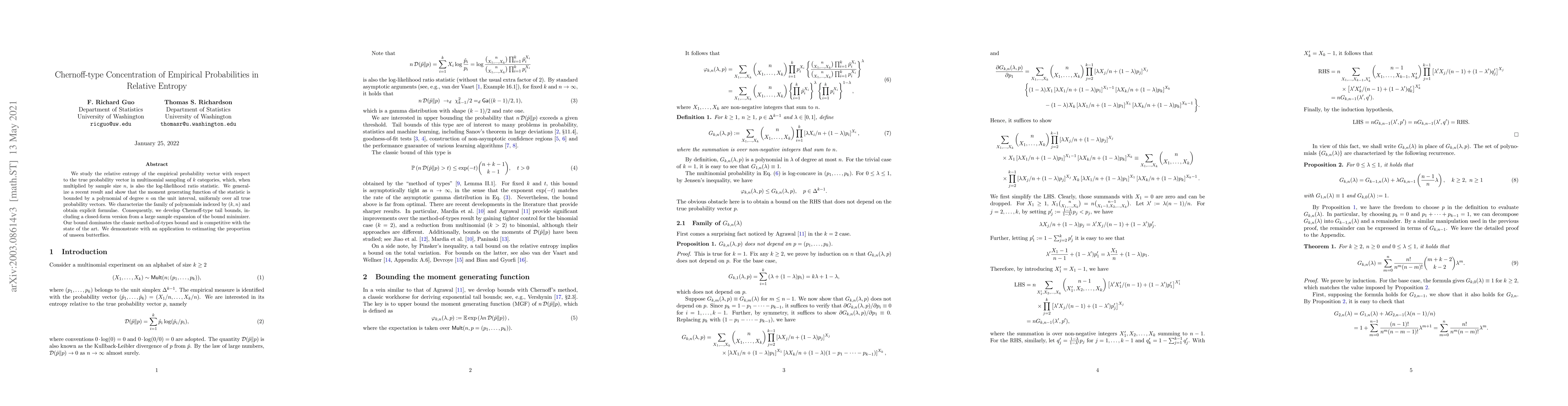 Thumbnail for Chernoff-type Concentration of Empirical Probabilities in Relative
  Entropy