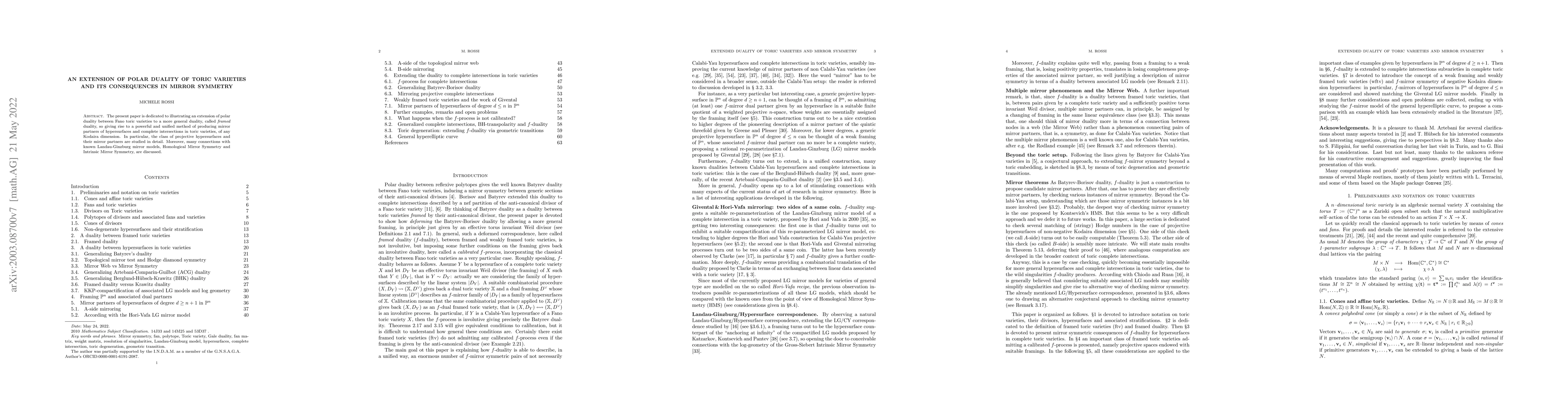 Thumbnail for An extension of polar duality of toric varieties and its consequences in
  Mirror Symmetry