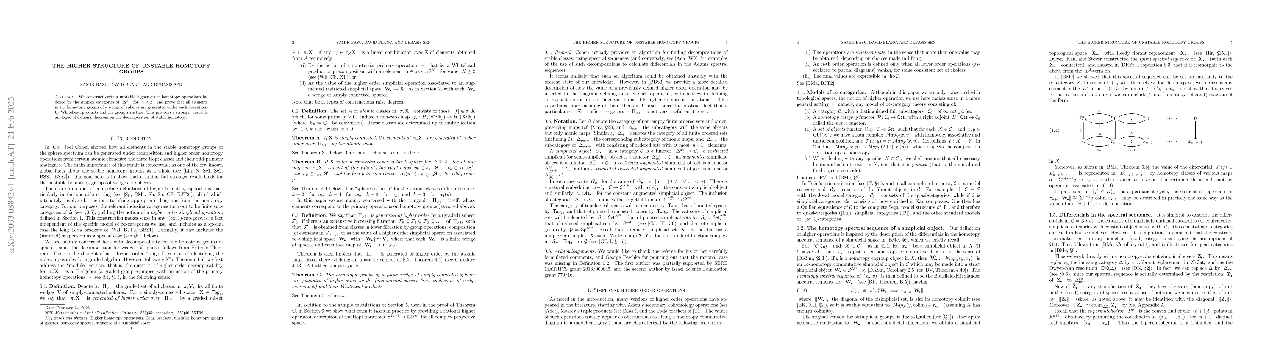 Thumbnail for The higher structure of unstable homotopy groups