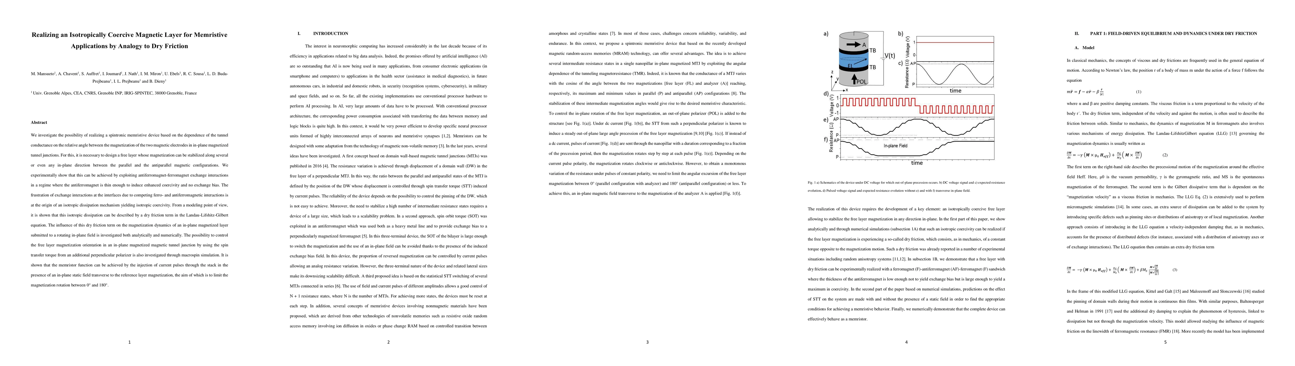 Thumbnail for Realizing an Isotropically Coercive Magnetic Layer for Memristive
  Applications by Analogy to Dry Friction