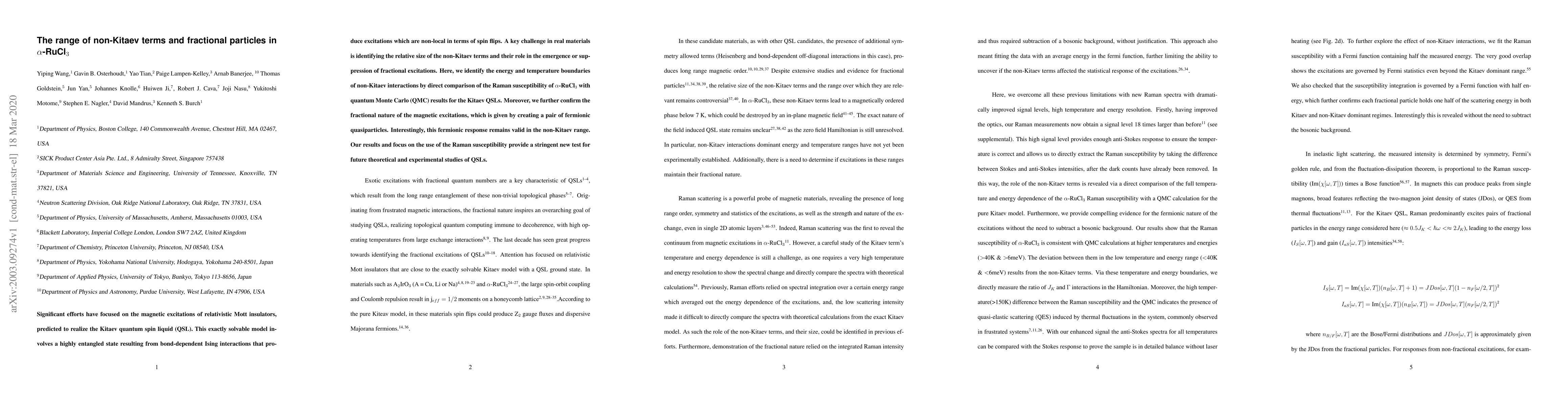 Thumbnail for The range of non-Kitaev terms and fractional particles in RuCl$_3$