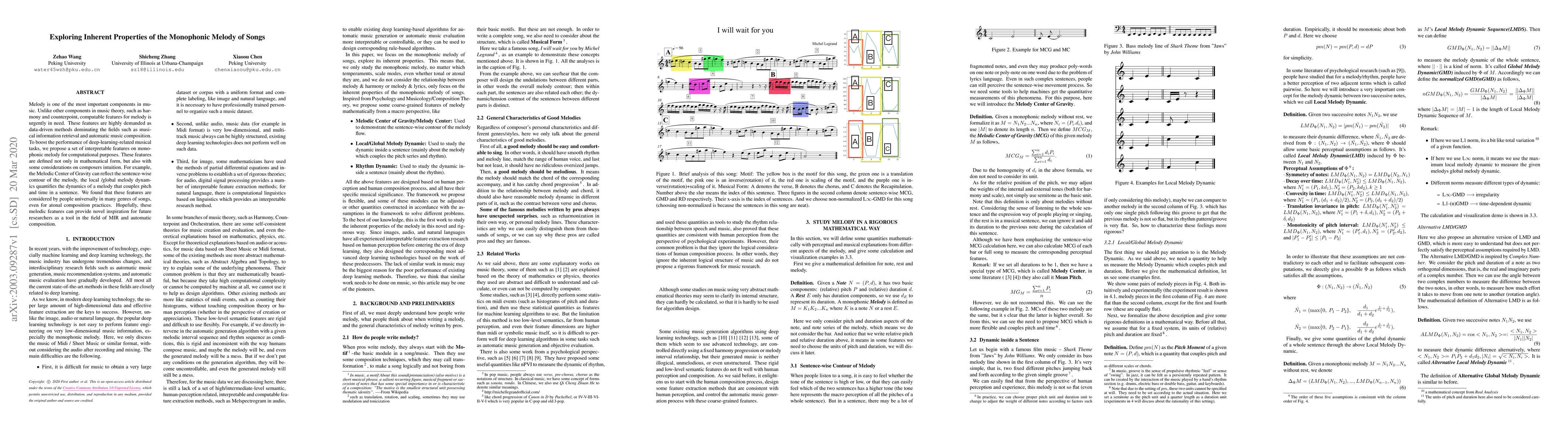 Thumbnail for Exploring Inherent Properties of the Monophonic Melody of Songs