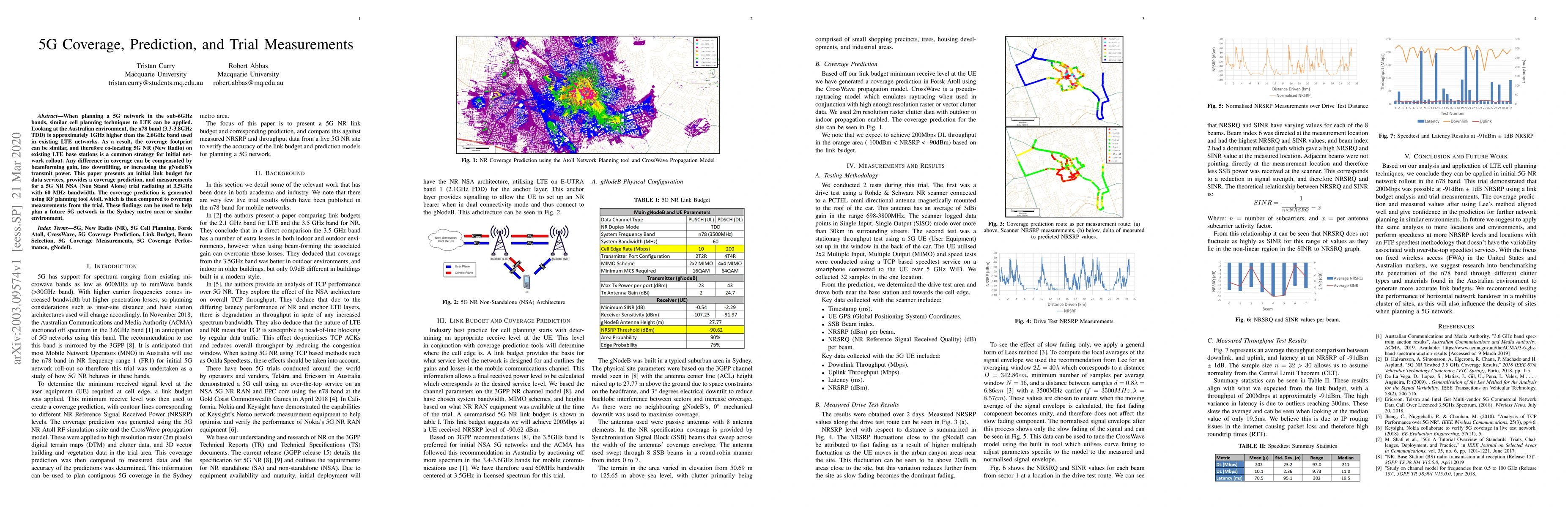 Thumbnail for 5G Coverage, Prediction, and Trial Measurements