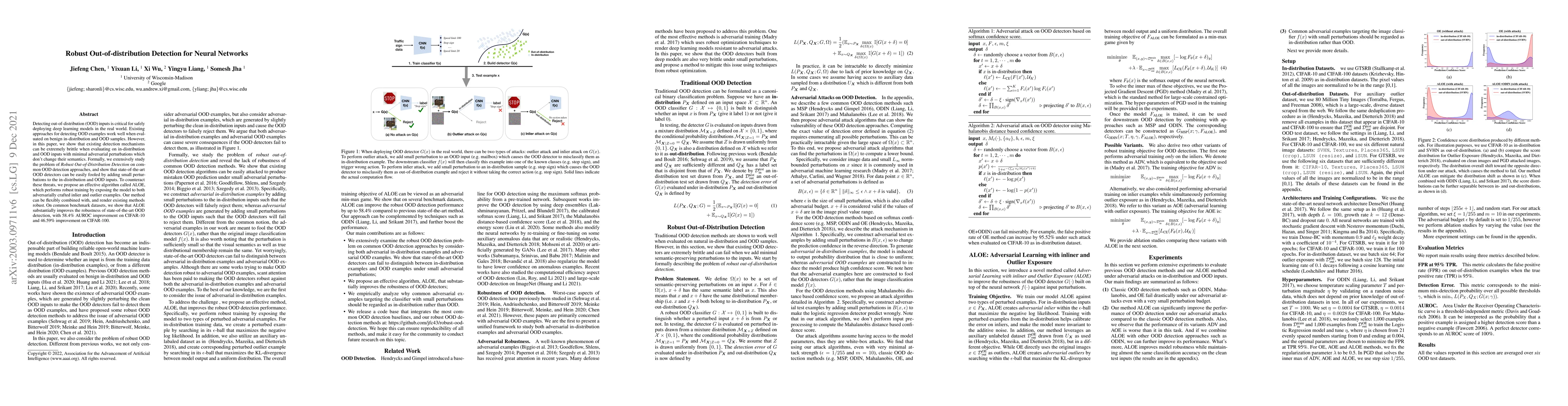 Thumbnail for Robust Out-of-distribution Detection for Neural Networks
