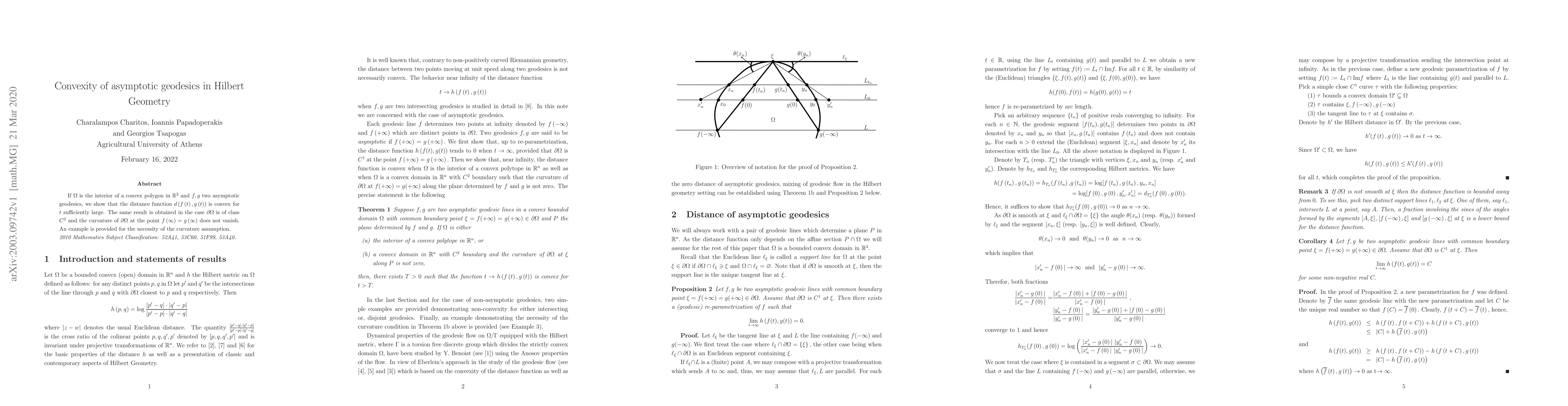 Thumbnail for Convexity of asymptotic geodesics in Hilbert Geometry