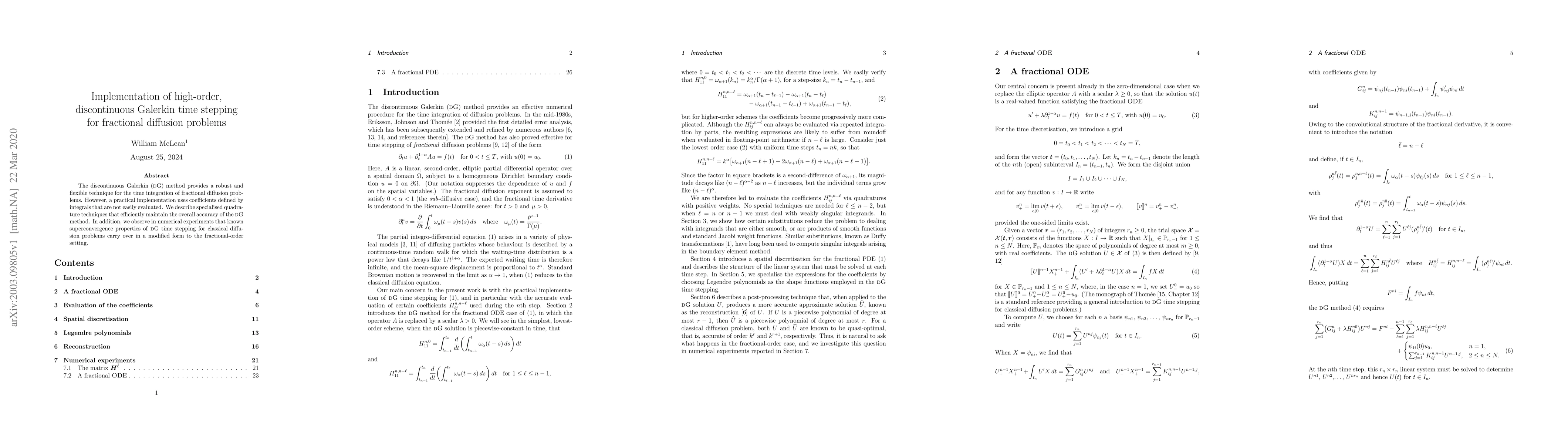 Thumbnail for Implementation of high-order, discontinuous Galerkin time stepping for
  fractional diffusion problems