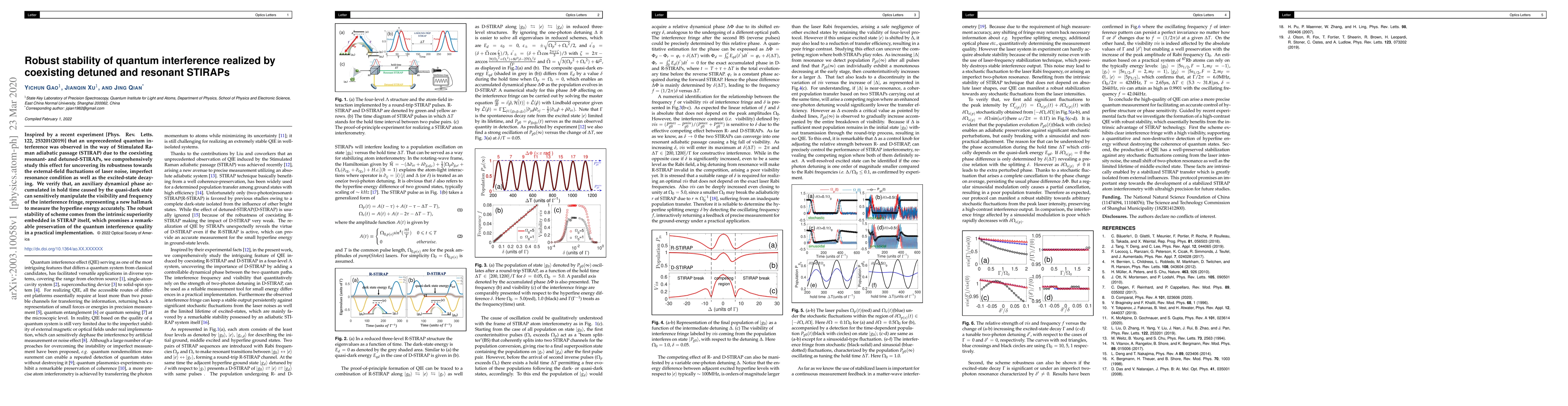 Thumbnail for Robust stability of quantum interference realized by coexisting detuned
  and resonant STIRAPs