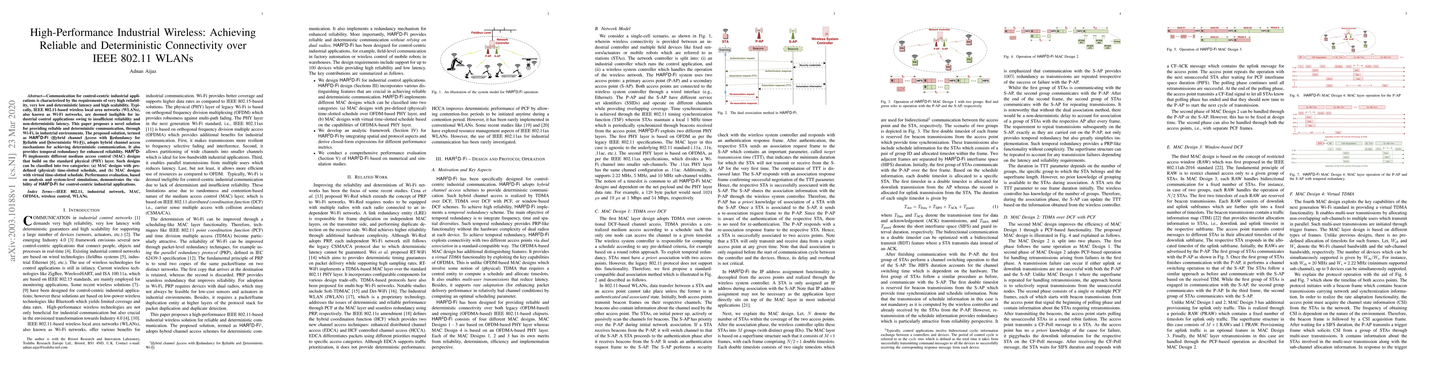 Thumbnail for High-Performance Industrial Wireless: Achieving Reliable and
  Deterministic Connectivity over IEEE 802.11 WLANs