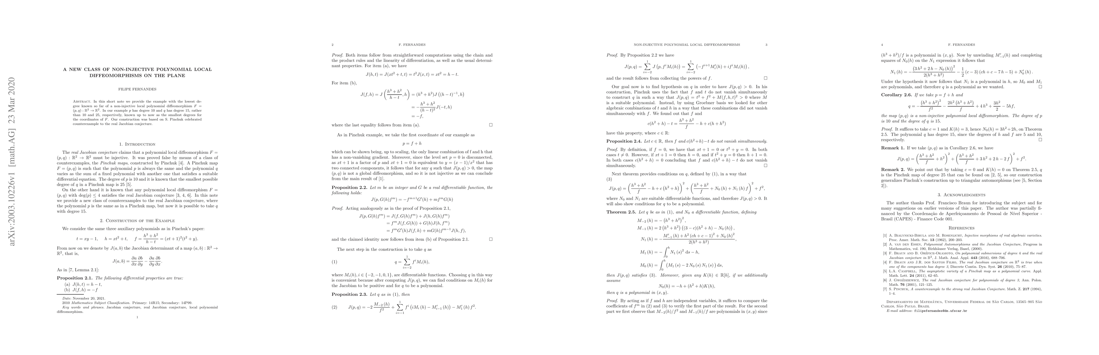 Thumbnail for A new class of non-injective polynomial local diffeomorphisms on the
  plane