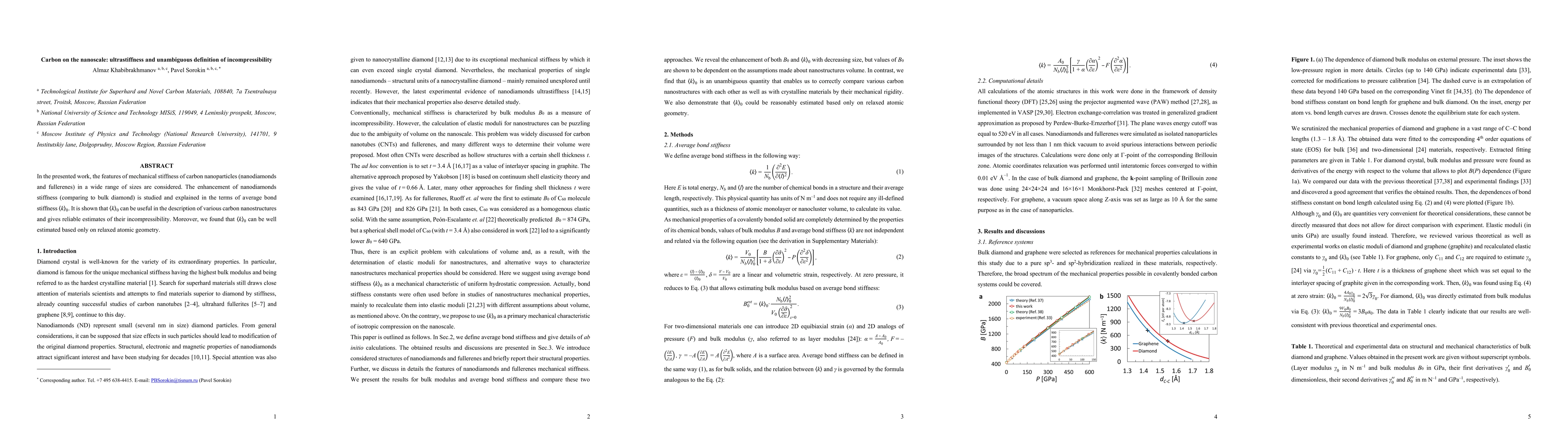 Thumbnail for Carbon on the nanoscale: Ultrastiffness and unambiguous definition of
  incompressibility