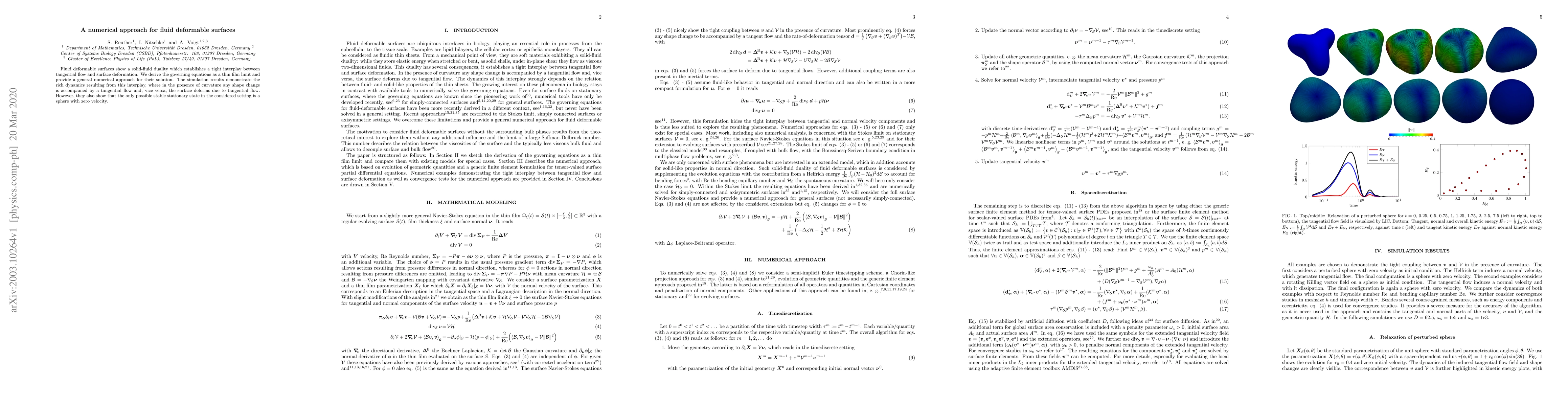 Thumbnail for A numerical approach for fluid deformable surfaces