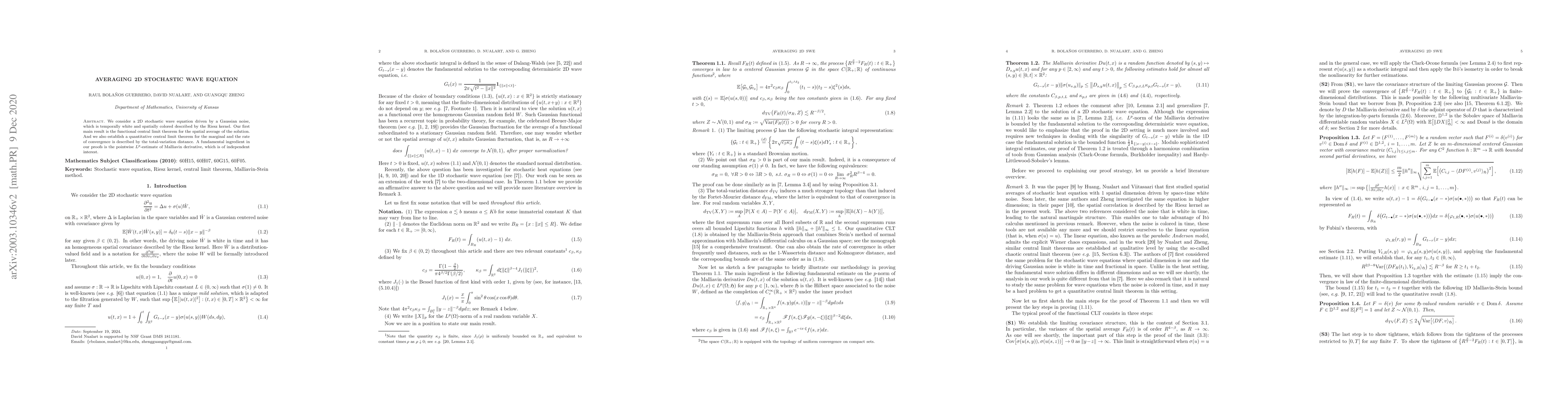 Thumbnail for Averaging 2d stochastic wave equation