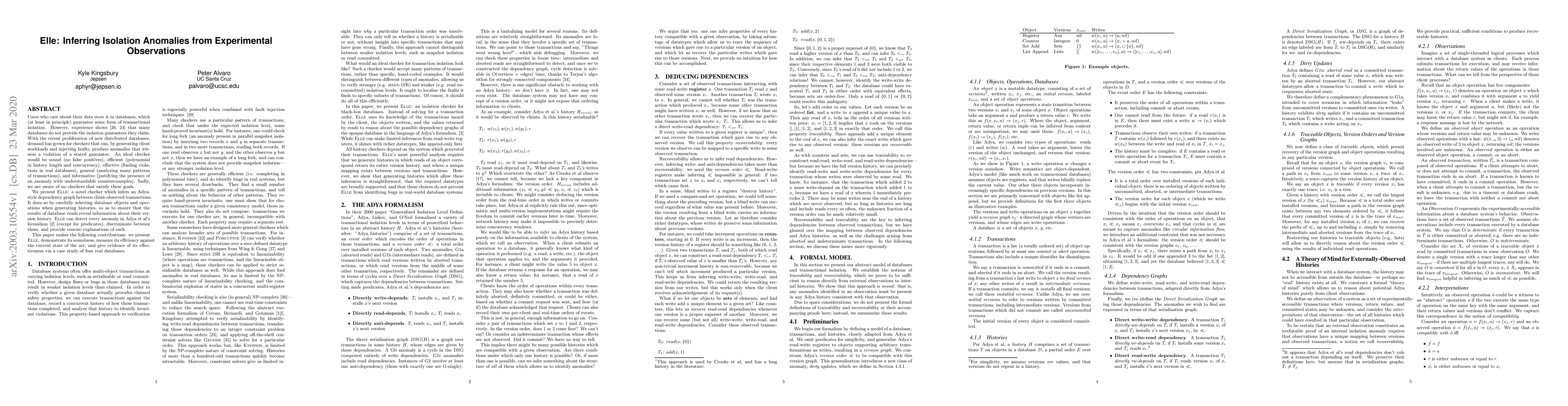 Thumbnail for Elle: Inferring Isolation Anomalies from Experimental Observations