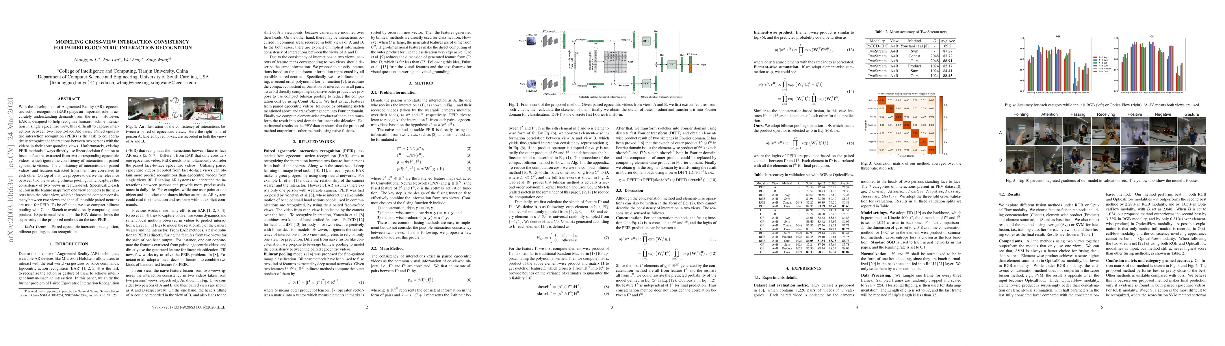 Thumbnail for Modeling Cross-view Interaction Consistency for Paired Egocentric
  Interaction Recognition