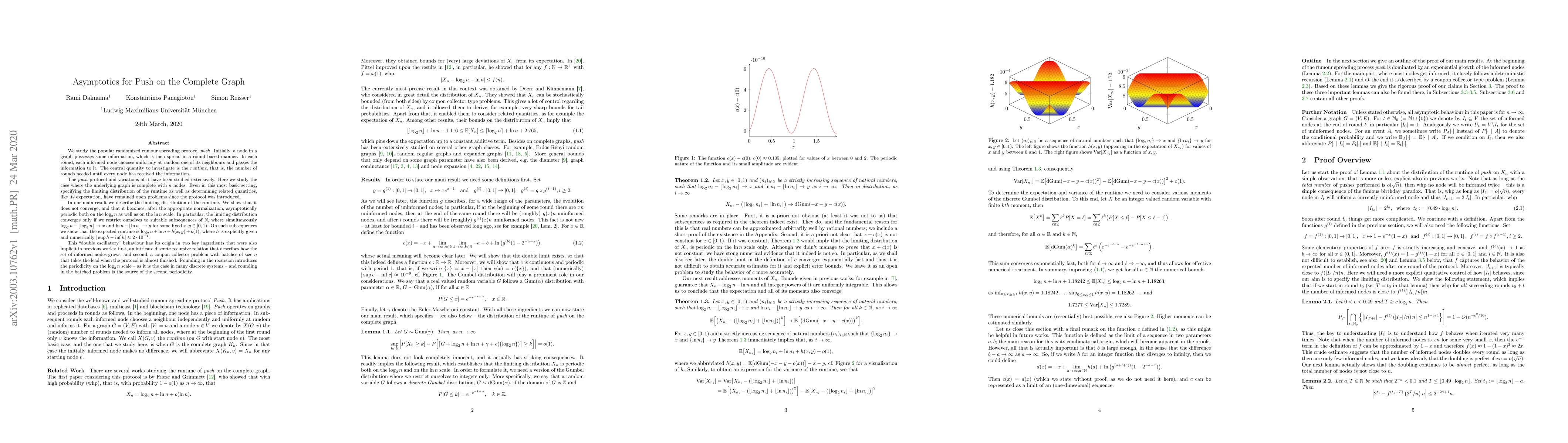 Thumbnail for Asymptotics for Push on the Complete Graph