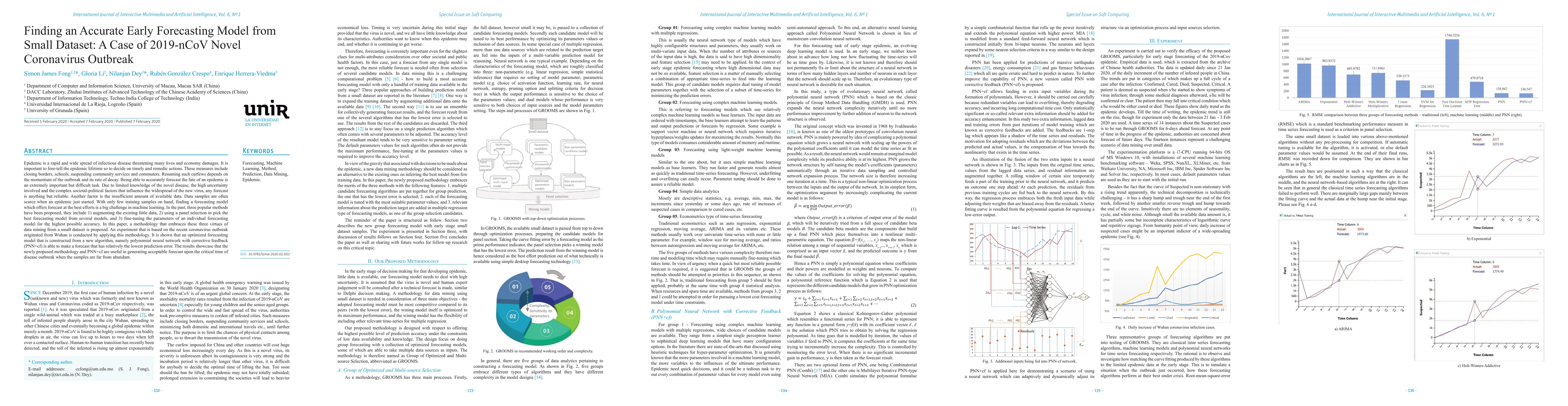 Thumbnail for Finding an Accurate Early Forecasting Model from Small Dataset: A Case
  of 2019-nCoV Novel Coronavirus Outbreak