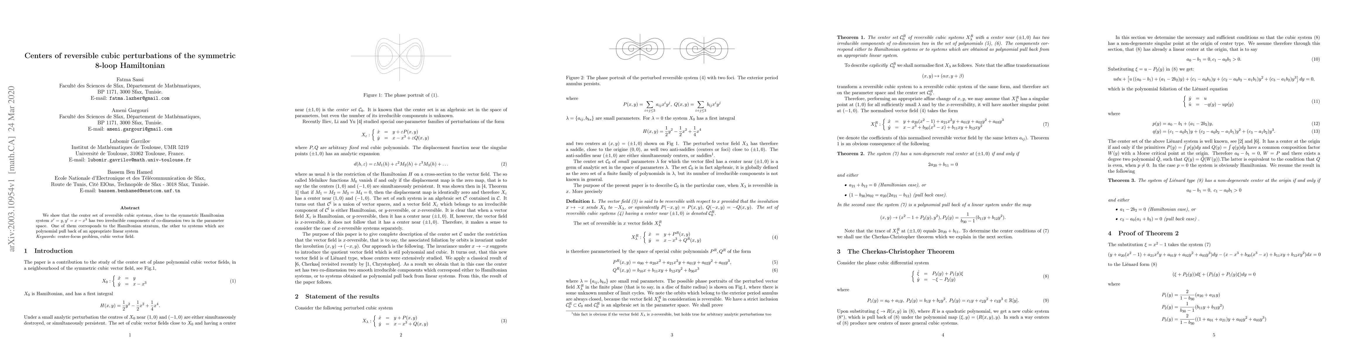 Thumbnail for Centers of reversible cubic perturbations of the symmetric 8-loop
  Hamiltonian