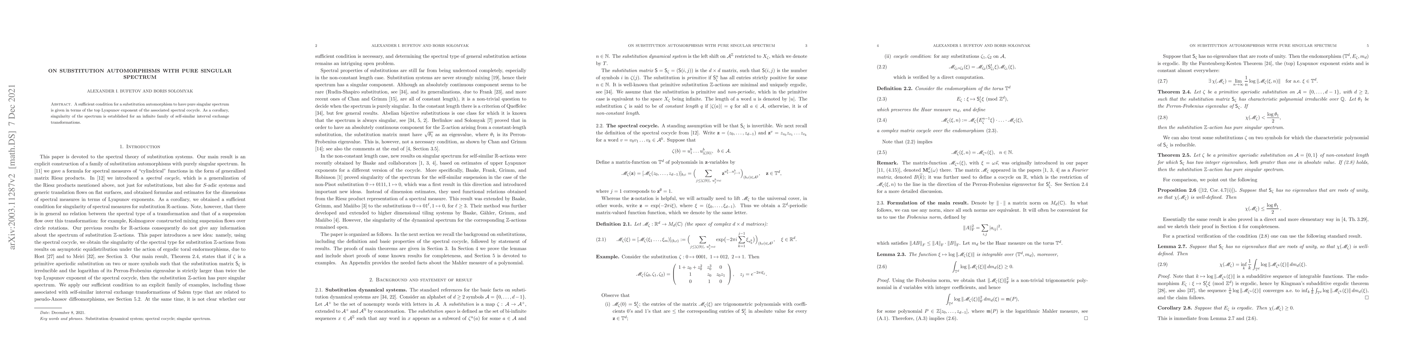 Thumbnail for On substitution automorphisms with pure singular spectrum