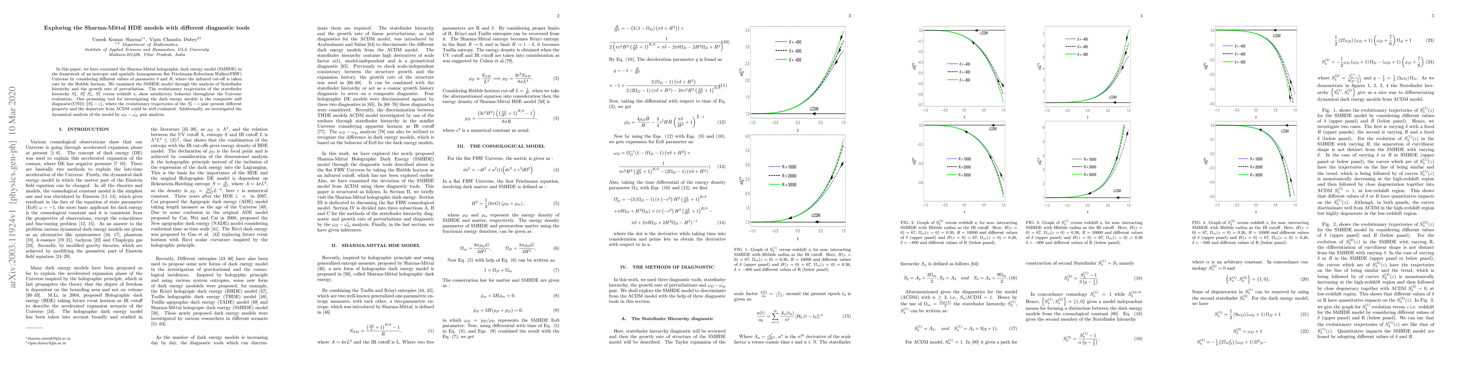 Thumbnail for Exploring the Sharma-Mittal HDE models with different diagnostic tools