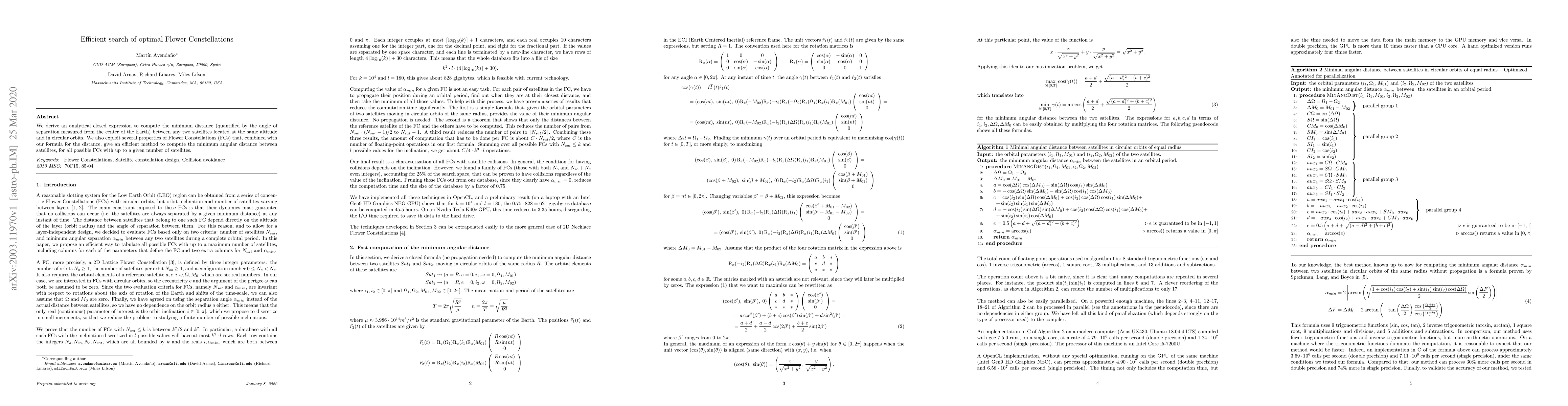 Thumbnail for Efficient search of optimal Flower Constellations