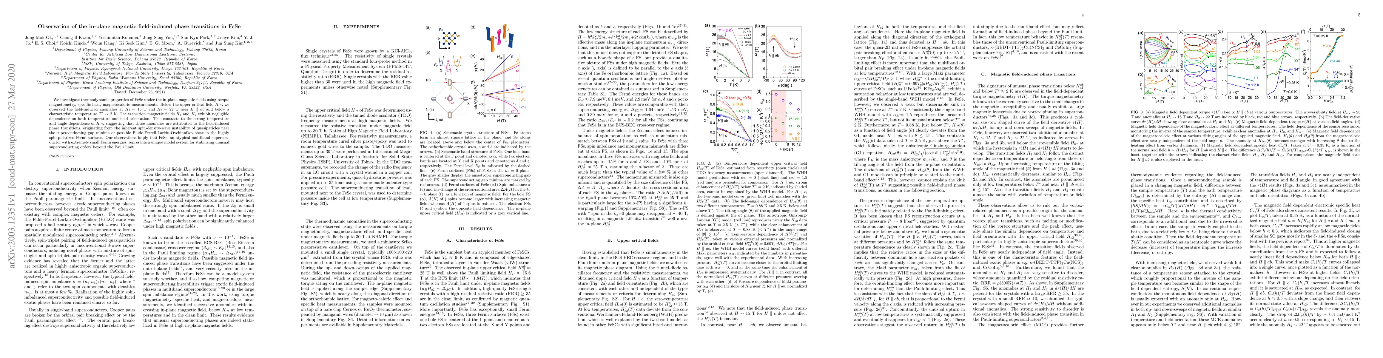 Thumbnail for Observation of the in-plane magnetic field-induced phase transitions in
  FeSe