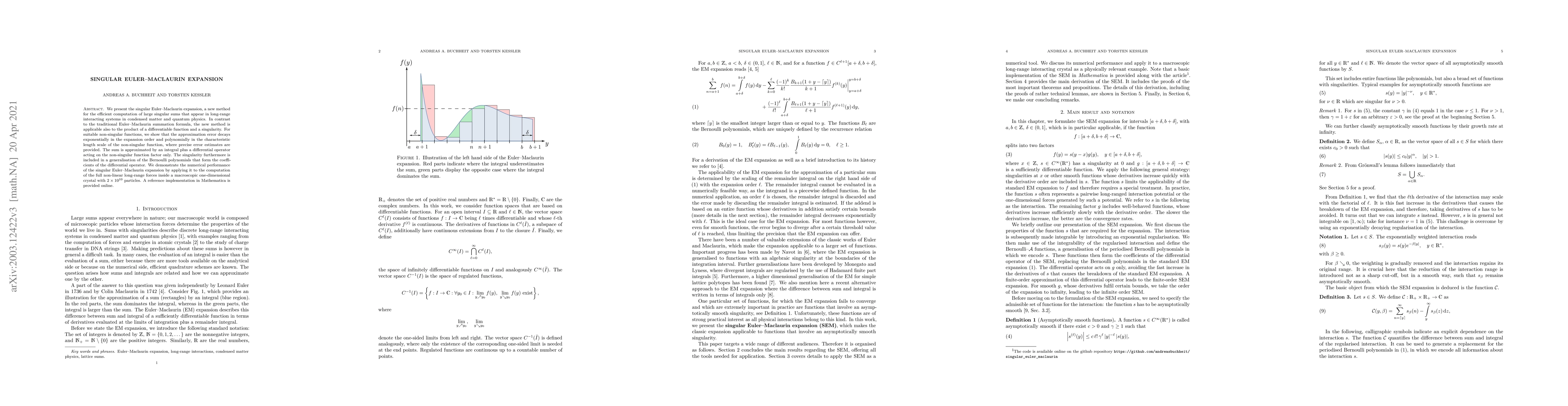Thumbnail for Singular Euler-Maclaurin expansion