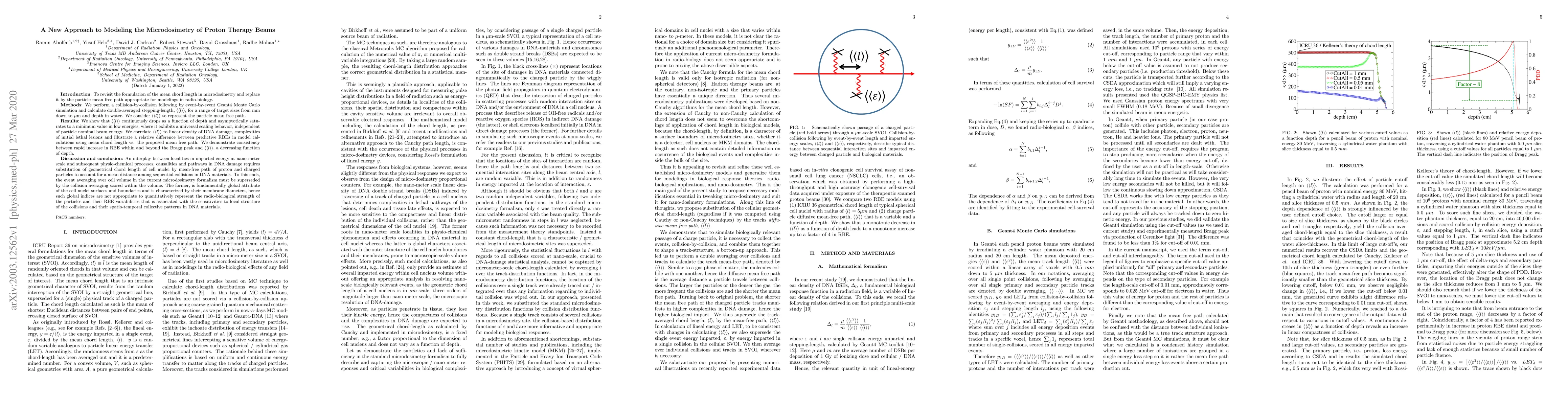 Thumbnail for A New Approach to Modeling the Microdosimetry of Proton Therapy Beams
