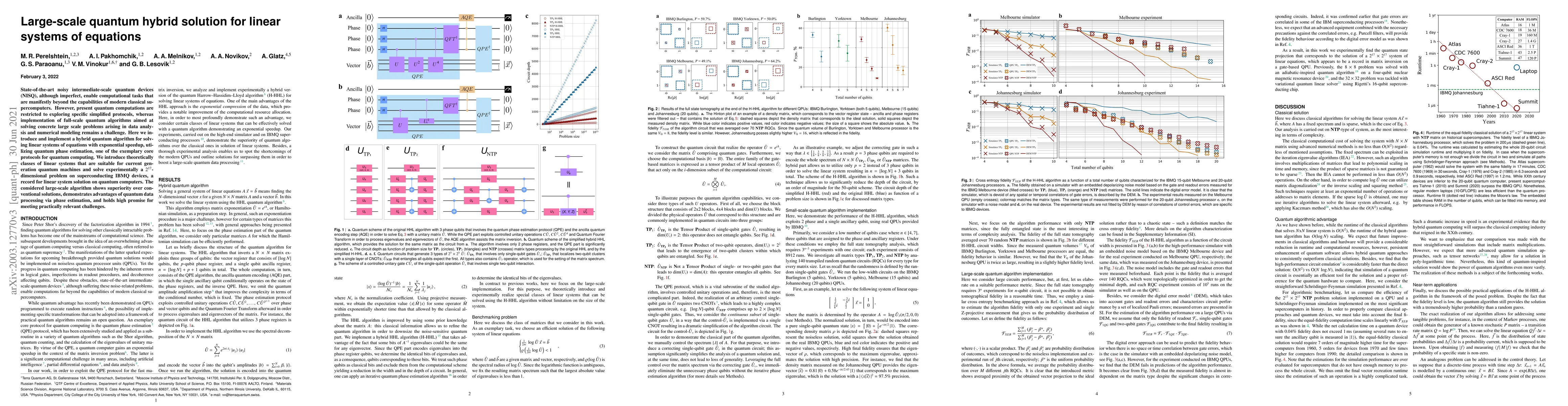 Thumbnail for Large-scale quantum hybrid solution for linear systems of equations